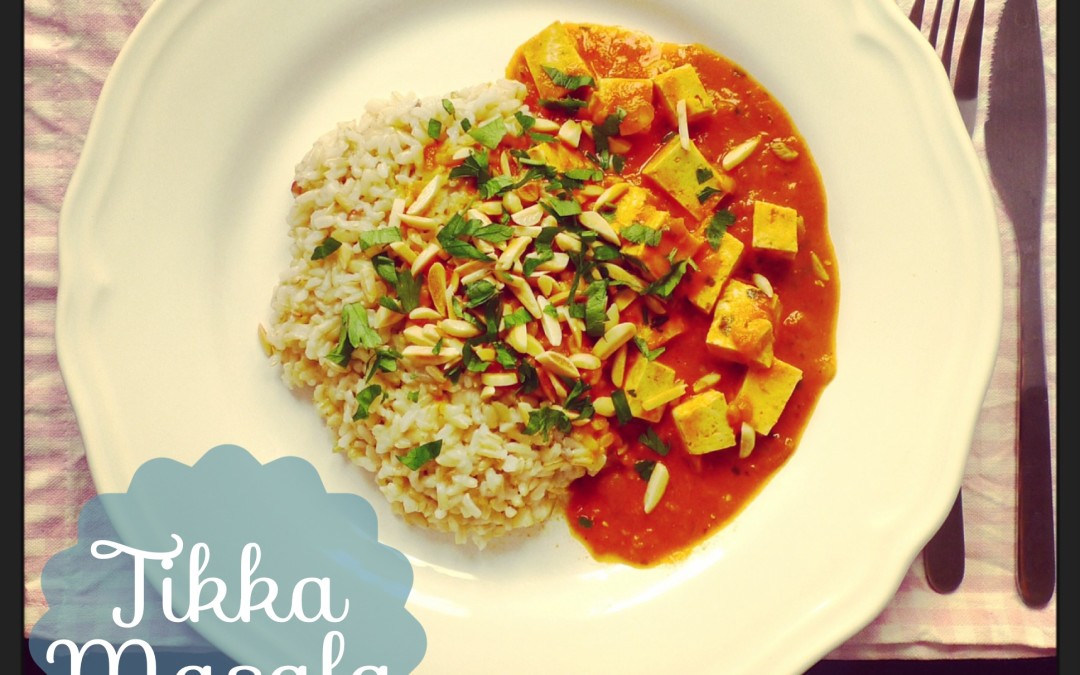 Tikka Masala de tofu + fotos da minha viagem à Índia